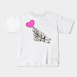 skeleton valentine, hand Kids T-Shirt